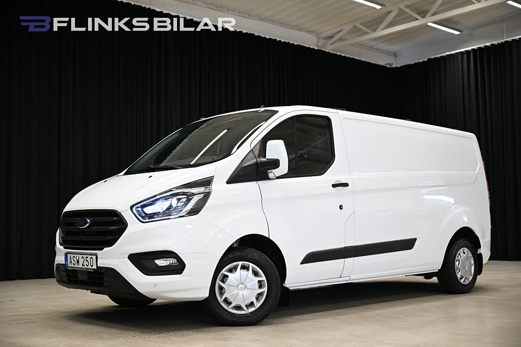 Ford transit Custom 130HK L2|LED|V-Inredd|NyKamrem|EnÄgare|Leasbar
