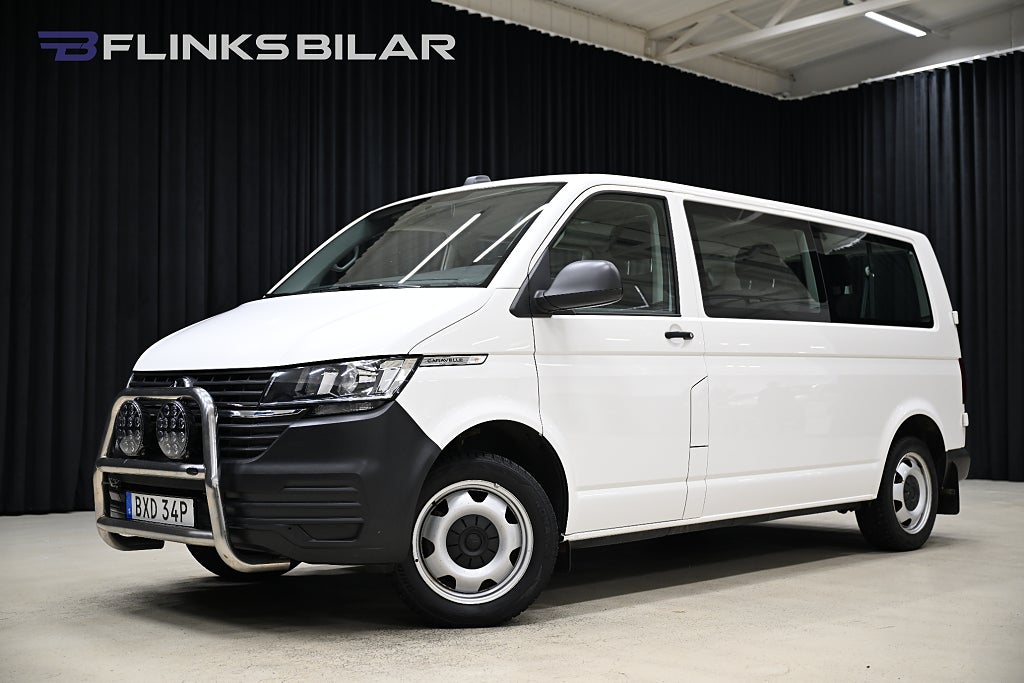 Volkswagen Caravelle 4Motion 150HK L2|8-Sits|Drag|Värmare|Lågmil|Leasbar
