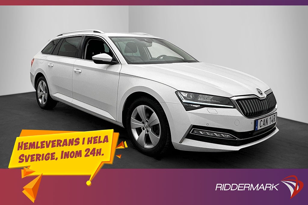 Skoda Superb iV 1.4 TSI 218hk Cockpit Värmare Drag CarPlay