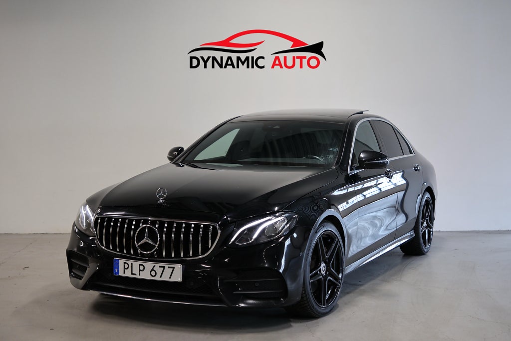 Mercedes-Benz E 200 9G-AMG/Panorama/Värmare/GTR/GPS/Kamera/Belysning