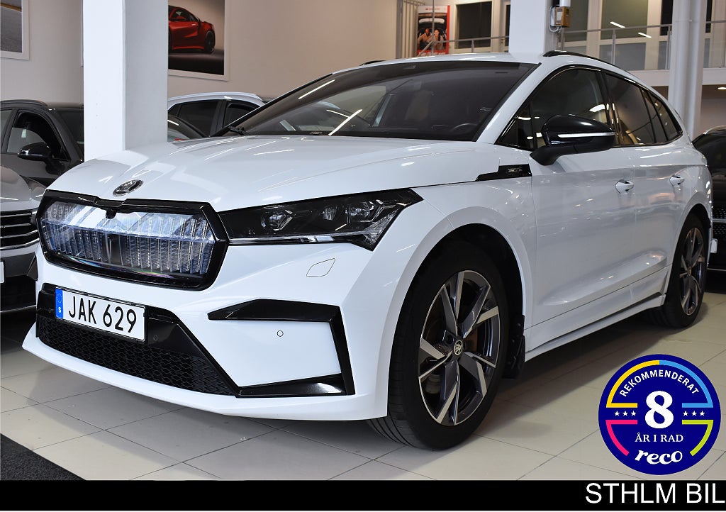 Skoda Enyaq iV 80 Sport Line  82 kWh Navi Värmar LED B-kamera HUD Moms