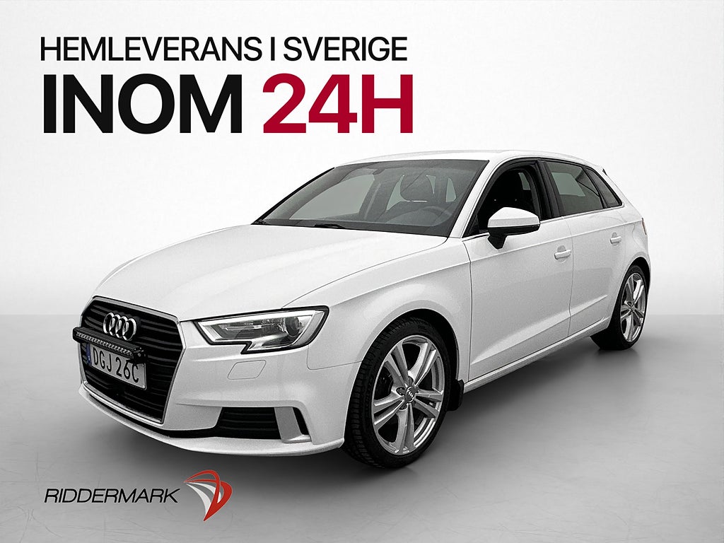 Audi A3 SB 35 TFSI 150hk 0,52L/mil Adaptiv fart Bluetooth