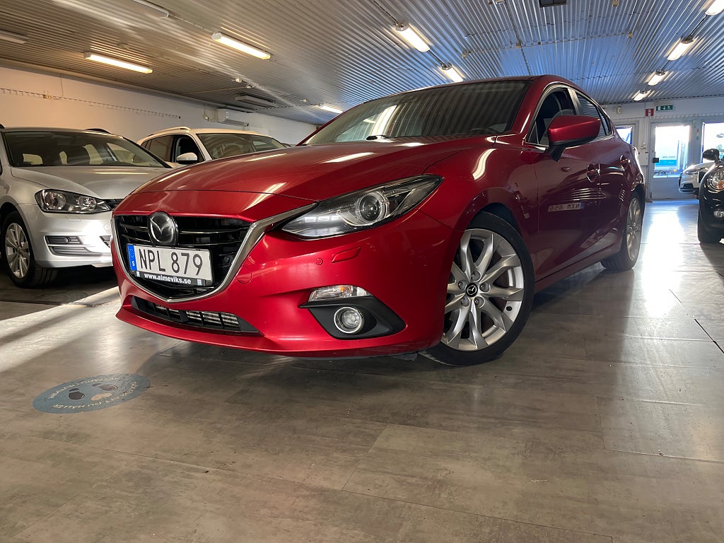 Mazda 3 Sport 2.2 SKYACTIV-D 1.Ägare Skinnklädsel 