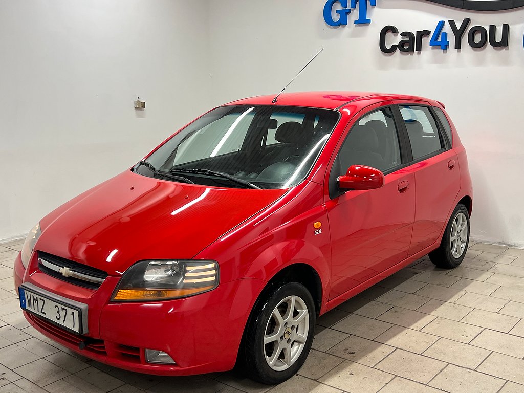 Chevrolet Kalos 5-dörrars 1.4 Lågmil /NyServad/NyBesiktigad