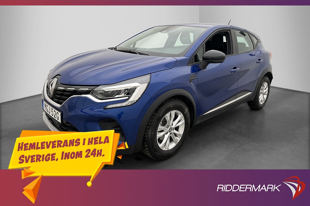 Renault Captur 1.0 TCe 100hk M&K-Värmare P-Sensorer BT