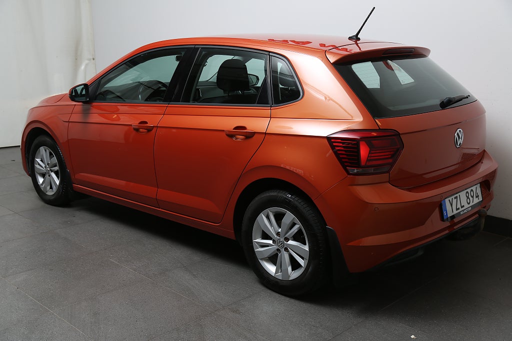 Volkswagen Polo 1,0 TSI 95hk DSG P-sensorer Motorv Dragkrok 2018