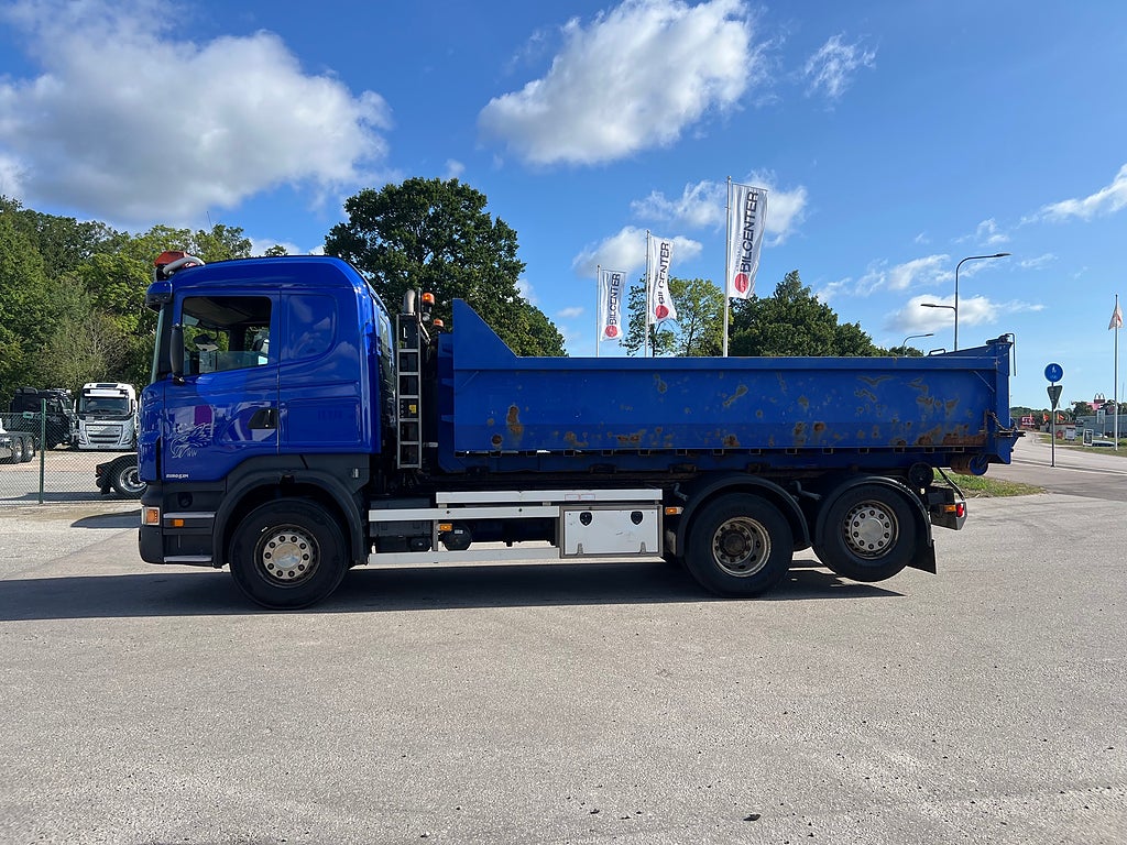 Scania R440 6x2*4 Hiab Lastväxlare inkl Flak, Euro 5