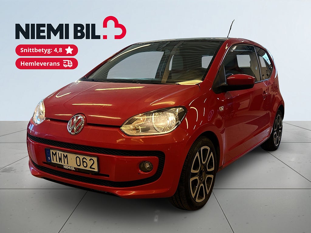 Volkswagen UP! 3-dörrar 1.0 Up! GPS/Panorama/MoK-Värm/SoV-Däck/Nybes