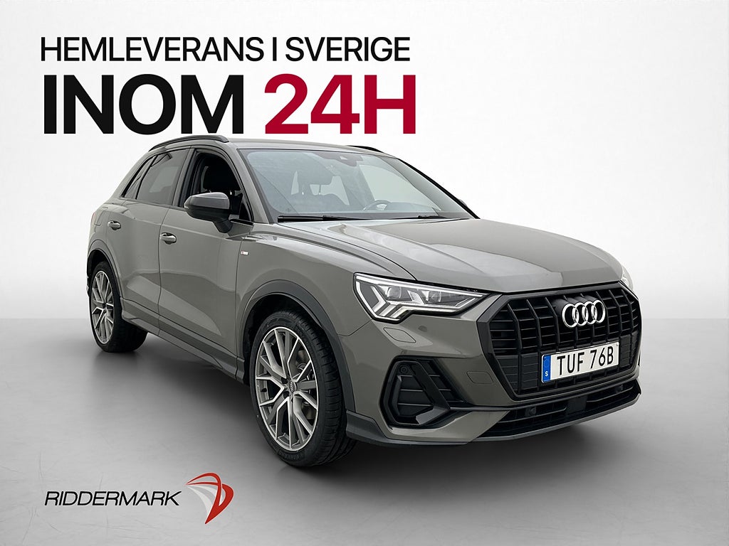 Audi Q3 150hk S-Line Cockpit B&O Värmare Matrix Kamera Drag