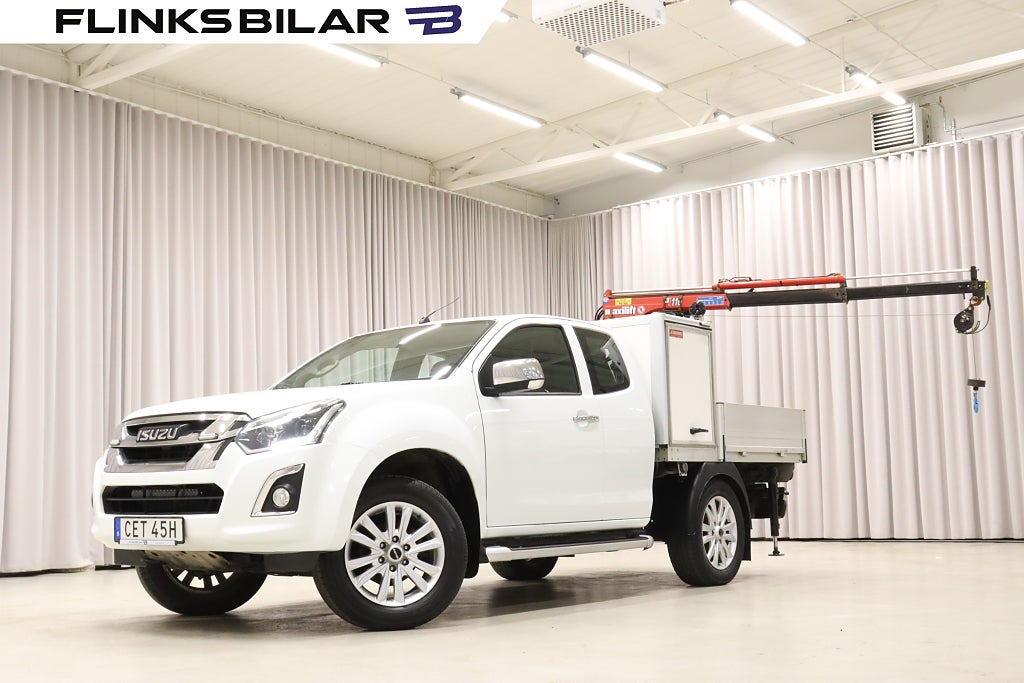 Isuzu D-Max 163HK Automat|Kran|Halvskåp|Drag|Värmare|Momsbil