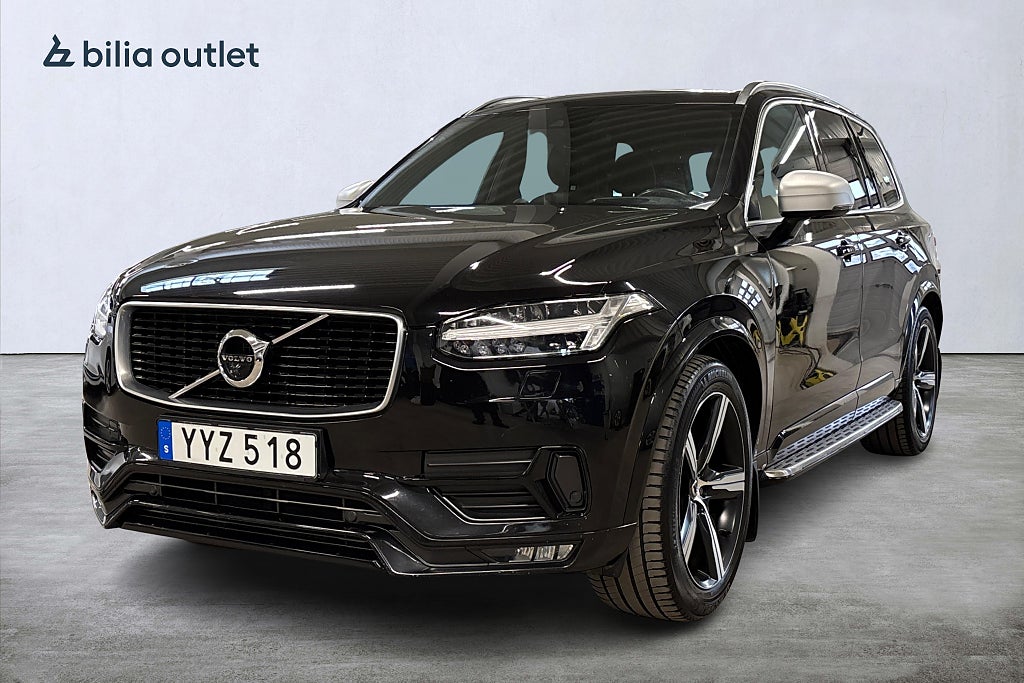 Volvo XC90 T6 AWD R-Design 7-sits 320hk Pano Navi B&W HuD Drag 360