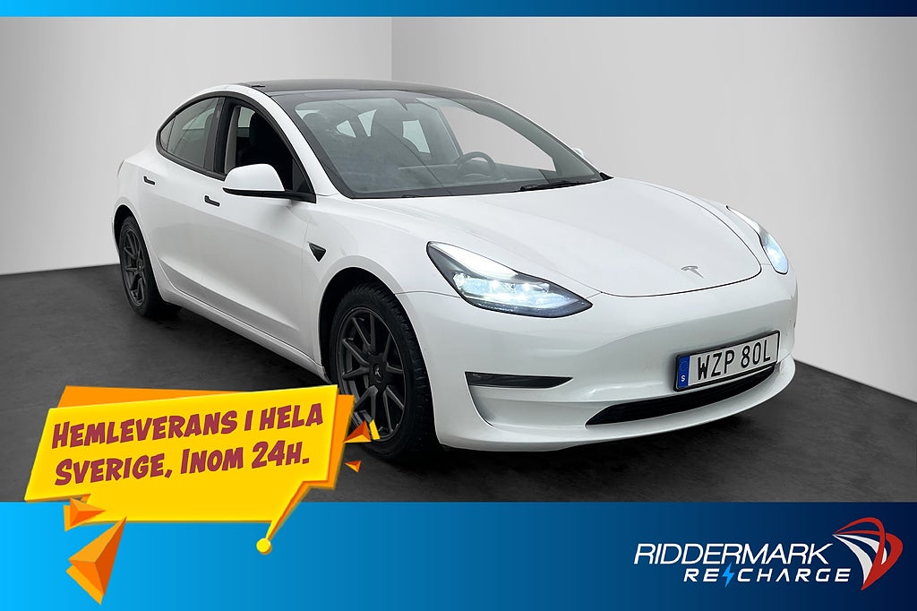 Tesla Model 3 Long Range AWD Svensksåld Uppgraderad AP Drag