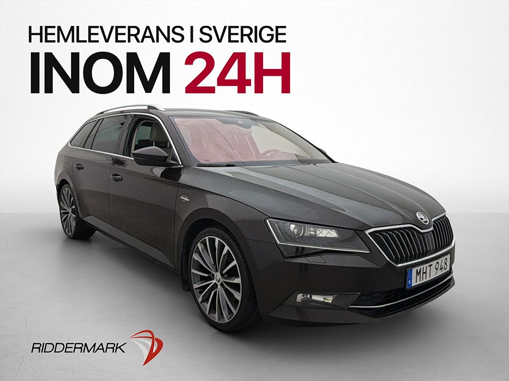 Skoda Superb Kombi TDI 190hk L&K Kamera Canton Värmare Drag