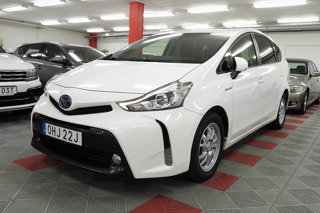 Toyota Prius+ Hybrid CVT  7-Sits  SoV Hjul LED MOMS Euro 6