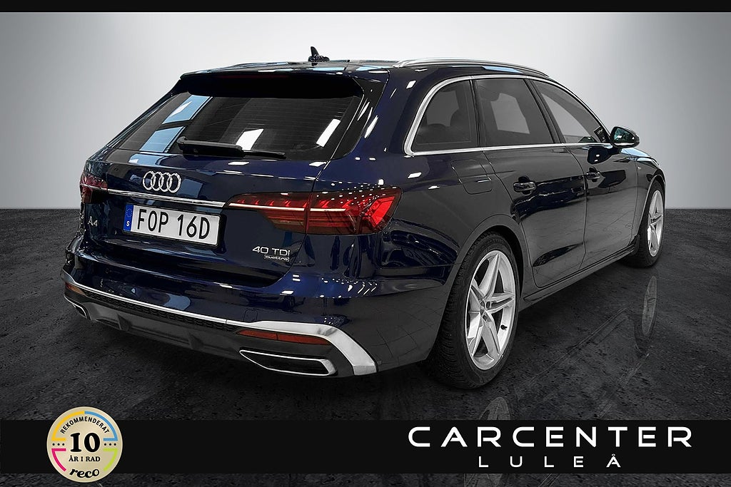 Audi A4 Avant 40 TDI Quattro S Line Cockpit/Dvärm/Matrix/(SÅLD)