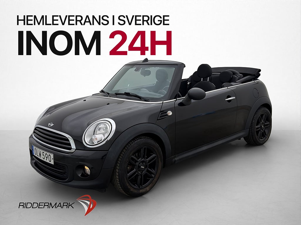 MINI One Convertible 98hk Sensorer Halvskinn  0.54 l/mil