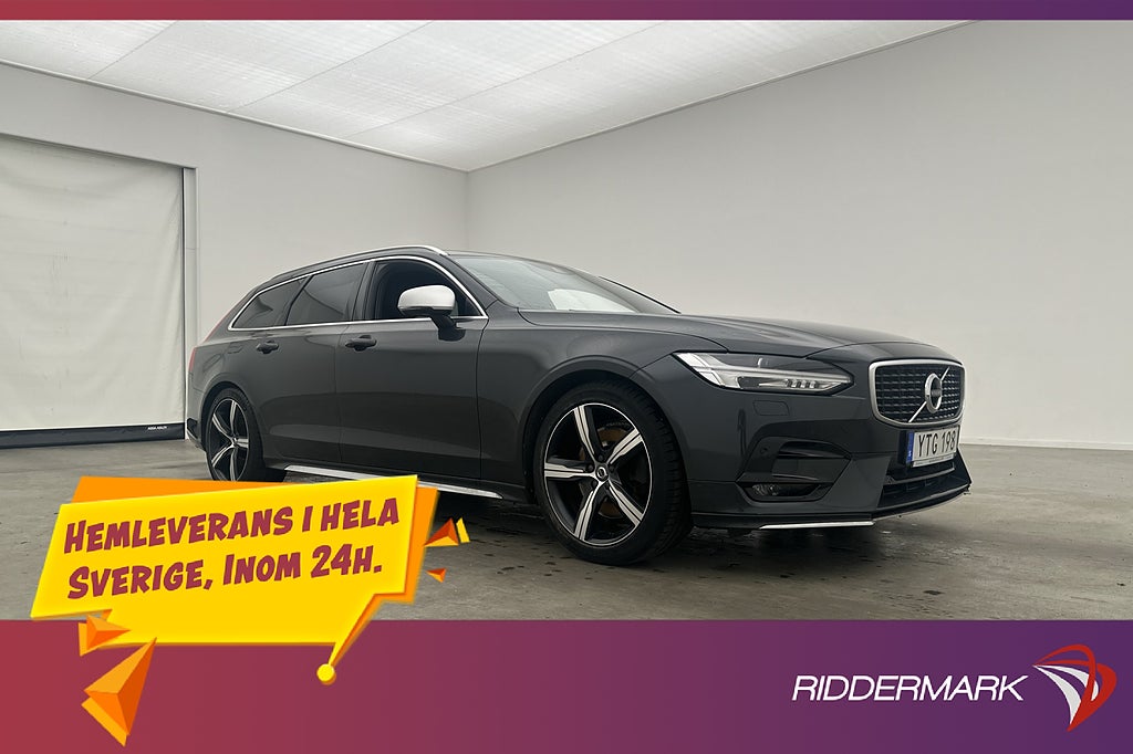 Volvo V90 T4 190hk R-Design H/K P-Värm Drag Rattvärme BLIS