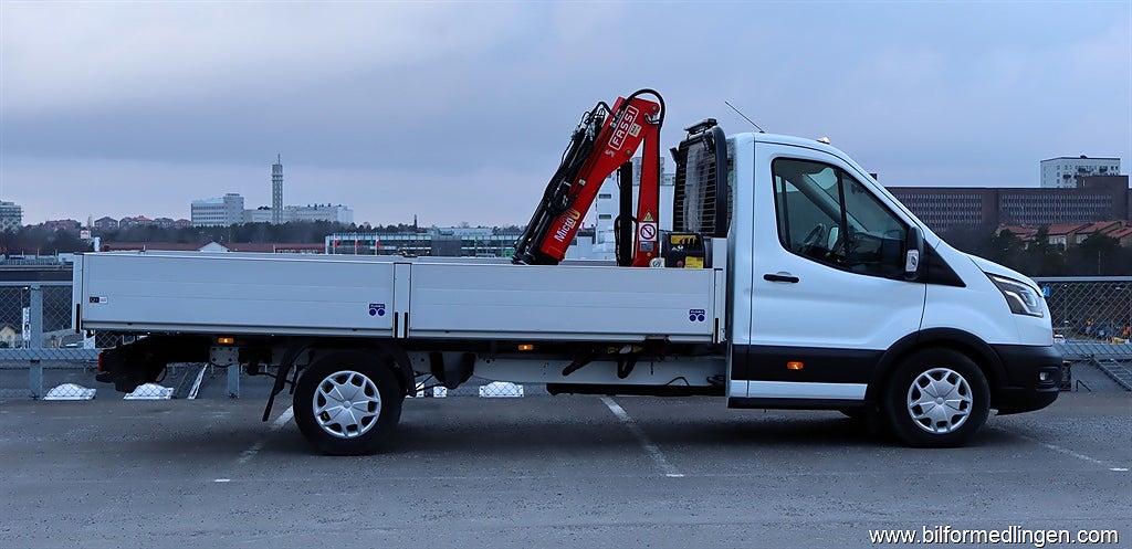 Ford transit 350 Chassi Lyft Kranbil Automat S/V-hjul Moms