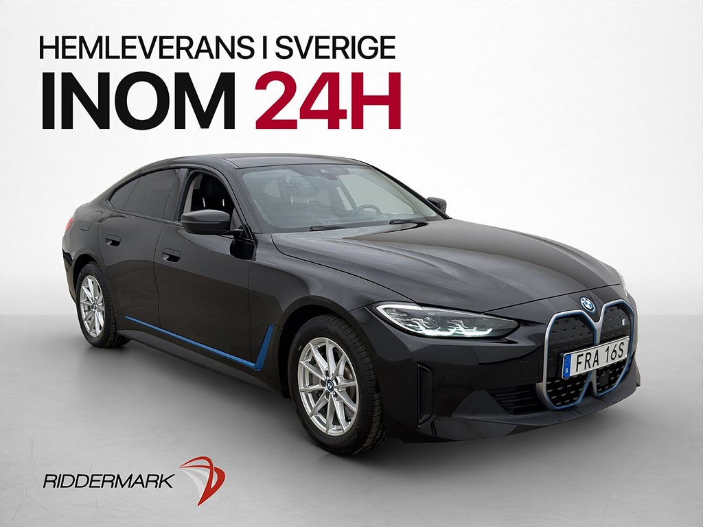 BMW i4 eDrive40 Gran Coupé 83.9 kWh Kamera Wide Drag MOMS
