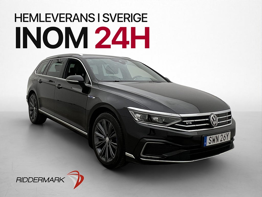 Volkswagen Passat GTE 218hk Cockpit Värmare Drag Kamera Navi