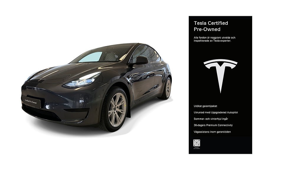 Tesla Model Y Standard Range RWD Certified Pre-Owned 3,84% Ränta