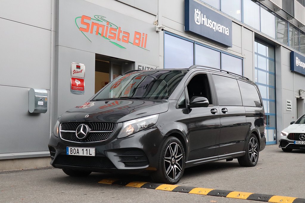 Mercedes-Benz V 300d AMG LÅNG 7-sits EL-DÖRR BUR D-VÄRM MOMS 237hk