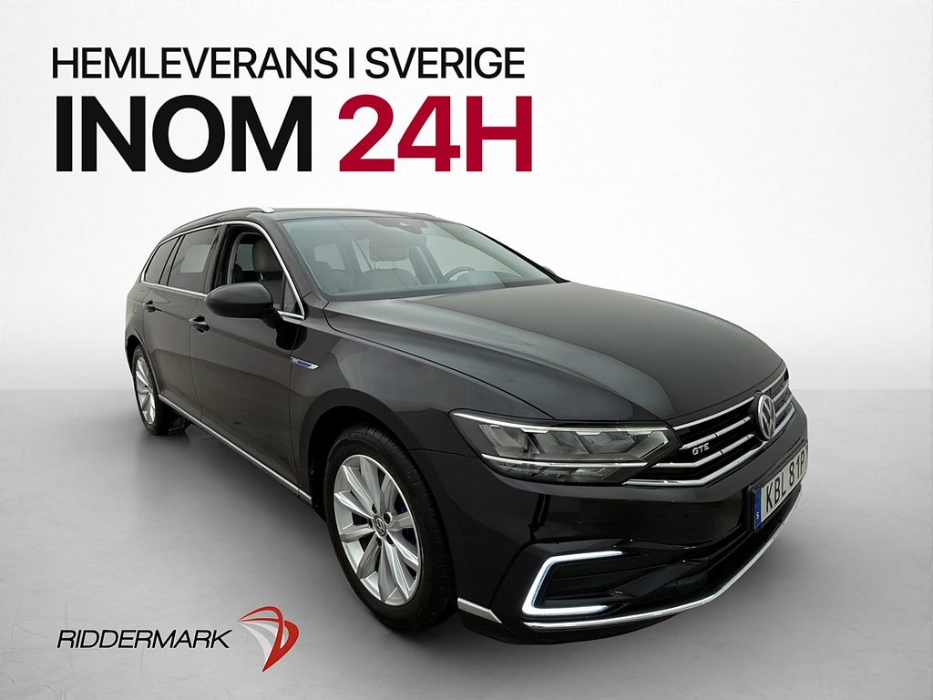 Volkswagen Passat GTE Skinn P-värmare Kamera Drag 218hk