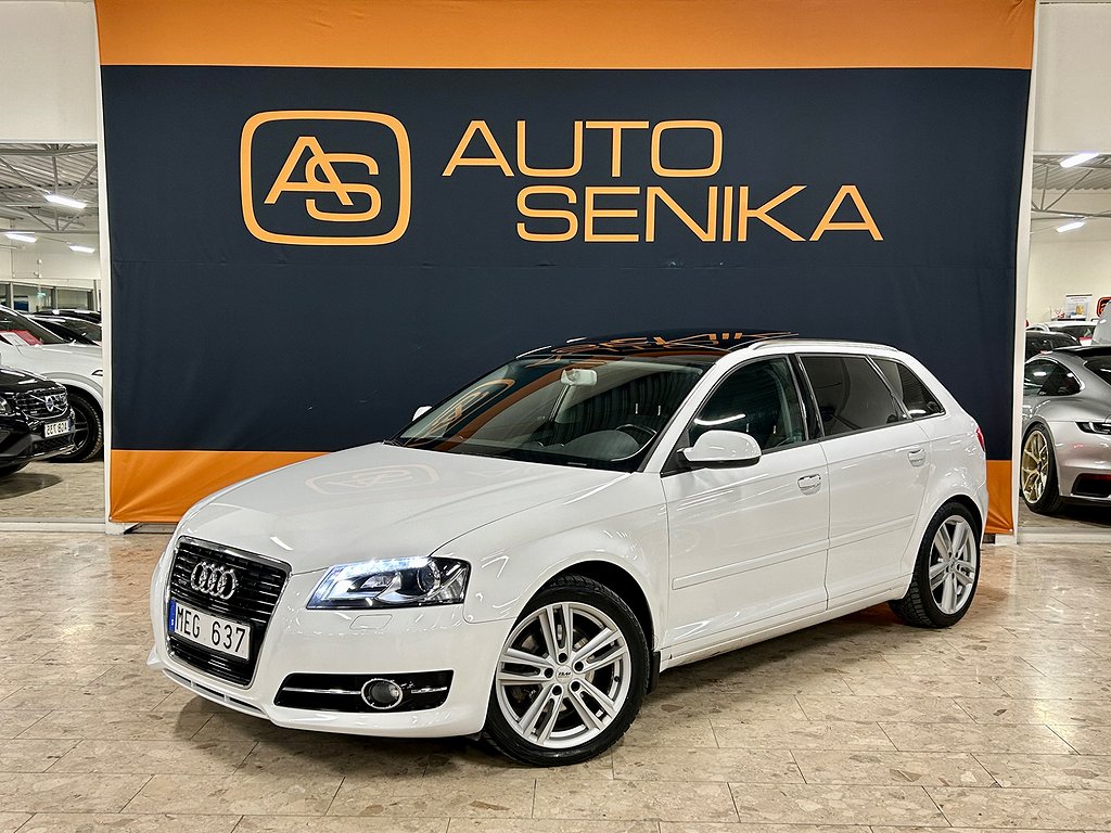 Audi A3 Sportback 2.0 TDI 140HK Quattro S-Line Panorama  