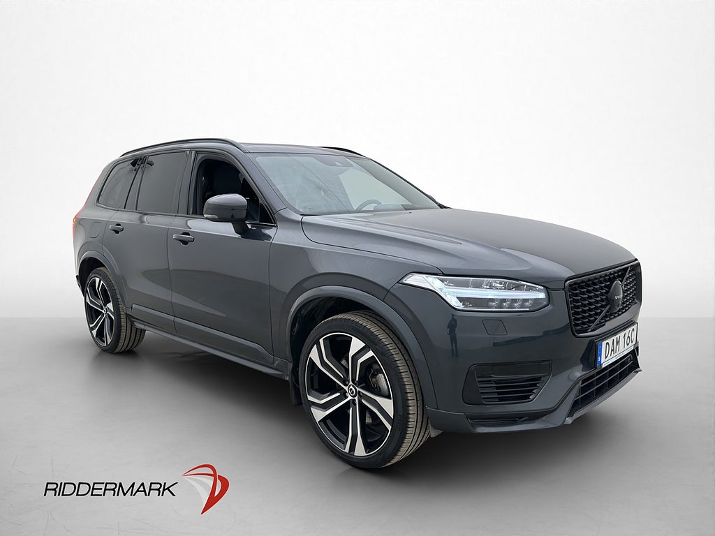 Volvo XC90 T8 AWD 18,8 kWh R Design 7 Sits Pano Värm H/K HUD