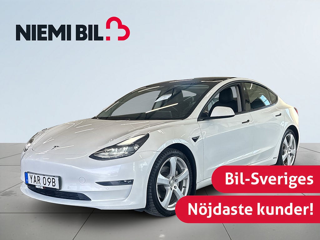 Tesla Model 3 Long Range AWD 440hk S&V-hjul/Skinn/Pano/Värmepump/MOMS