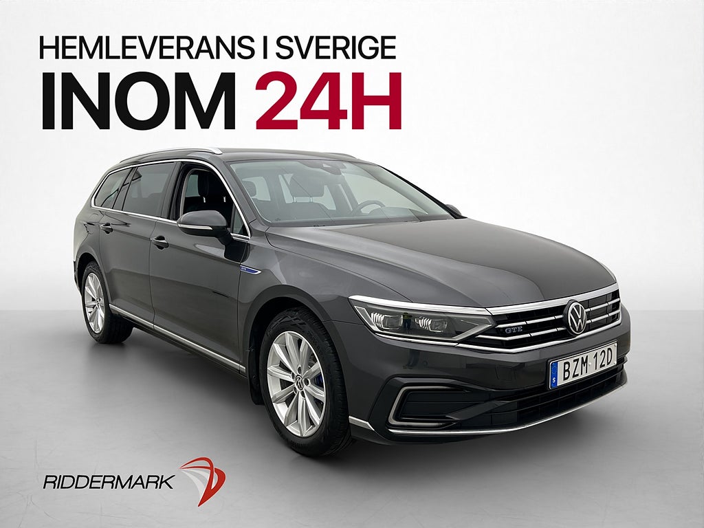 Volkswagen Passat GTE Cockpit Kamera Värmare CarPlay IQ.Ligh