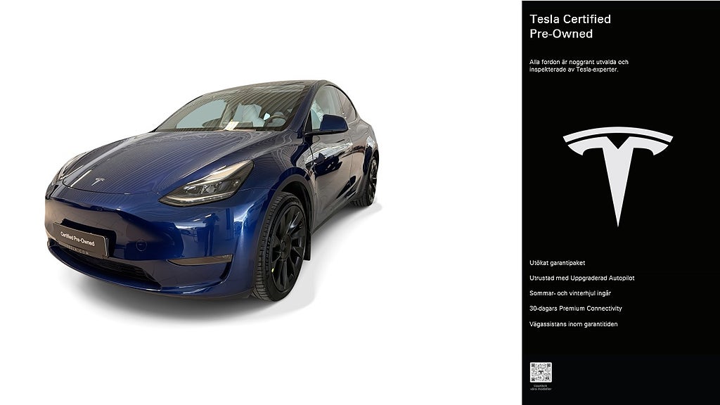Tesla Model Y Long Range AWD Certified Pre-Owned 3,84% ränta