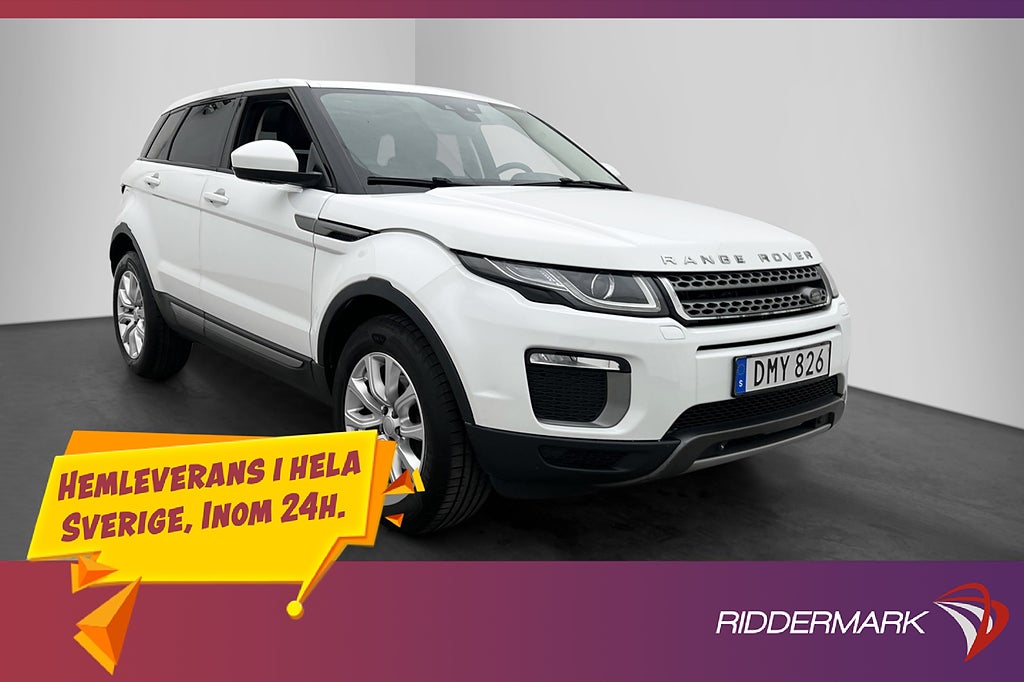 Land Rover Range Rover Evoque AWD 150hk SE Panorama Kamera