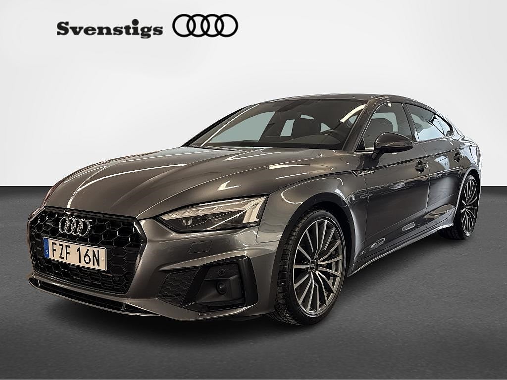 Audi A5 Sportback 45 TFSI q 265hk S-Line Skinn Drag Nyservad