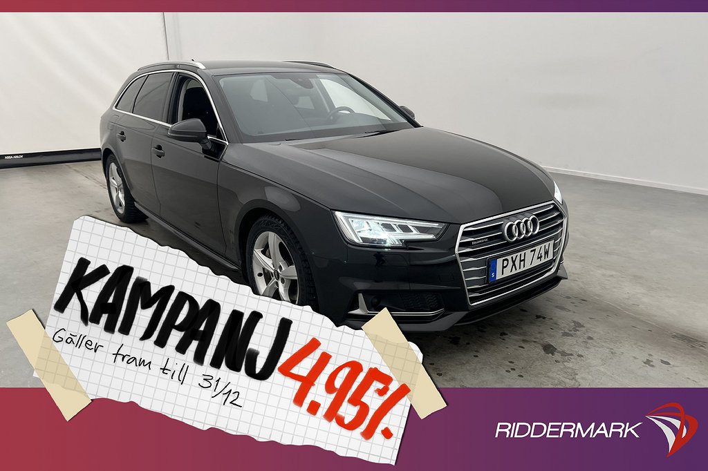 Audi A4 Avant 40 TDI 190hk Quattro Proline Drag 4,95% Ränta