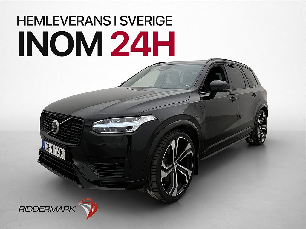 Volvo XC90 T8 456hk Ultimate Dark 7s Luftfjädring Pano B&W