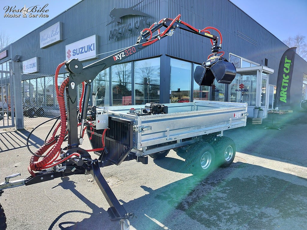 GAR XYZ 320 Hydraulisk Kranvagn | Insatsflak | Tipp | Drivning