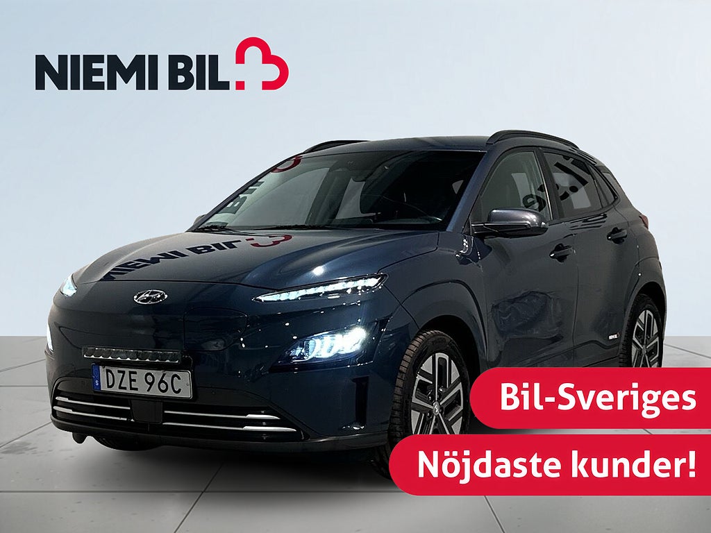 Hyundai Kona 64 kWh Kamera GPS Rattvärme Krell LED-ramp Psens SoV