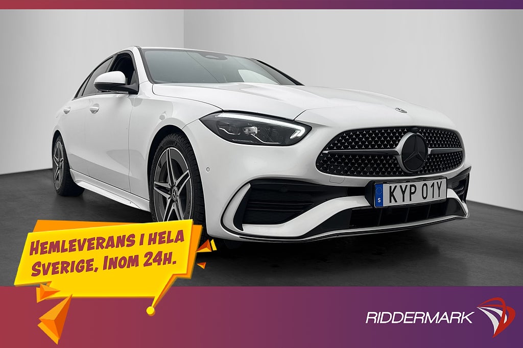Mercedes-Benz C 220 d 200hk AMG Kamera Värm Ambient Navi