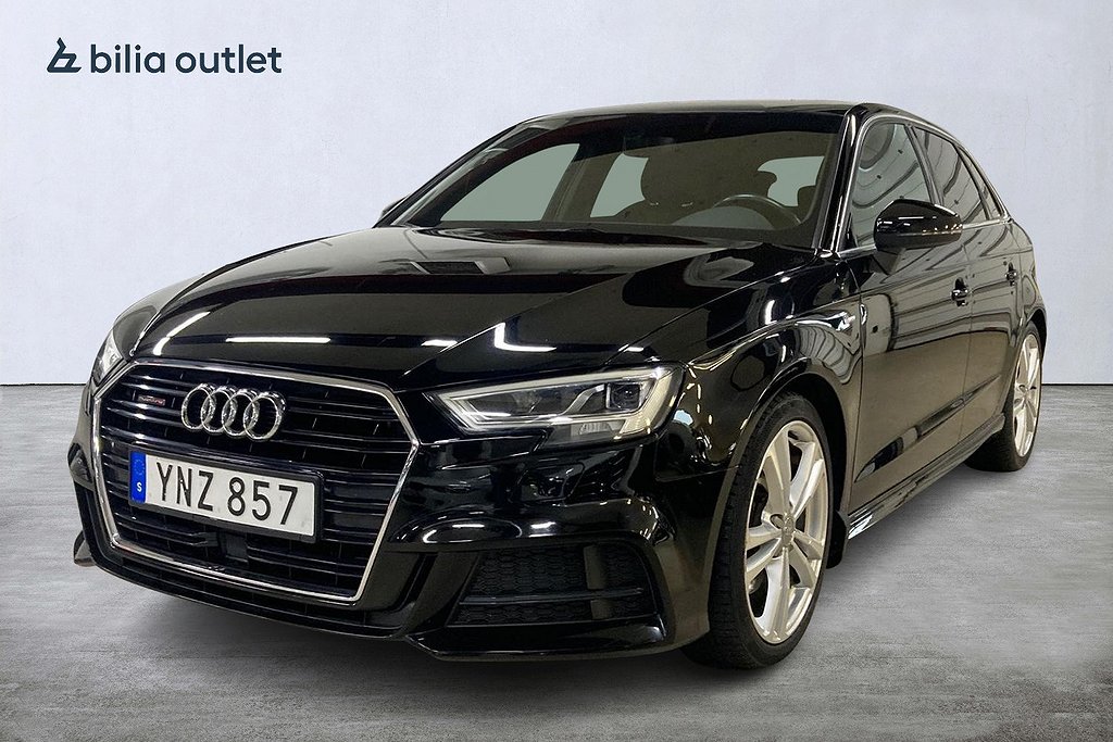 Audi A3 Sportback 2.0 TFSI quattro S-Line 190hk Drag Carplay