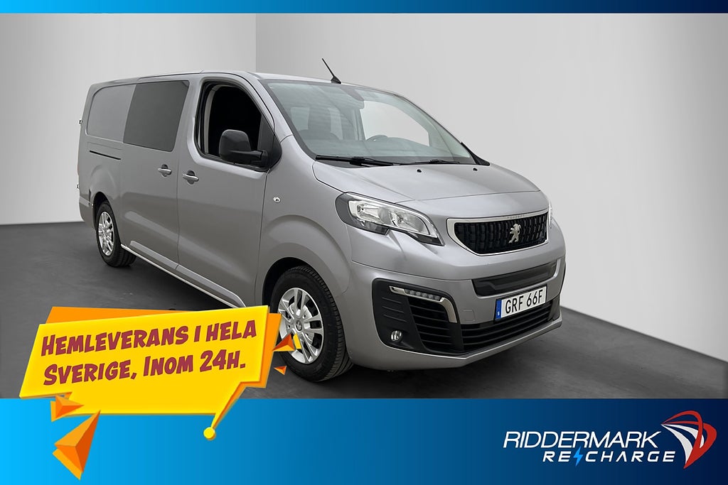 Peugeot e-Expert CrewVan L3 136hk Kamera 5-Sit CARPLAY MOMS