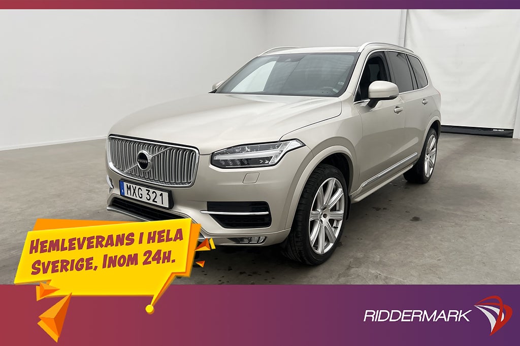 Volvo XC90 D5 AWD Inscription VOC Värmare Kamera Skinn 4-Zon