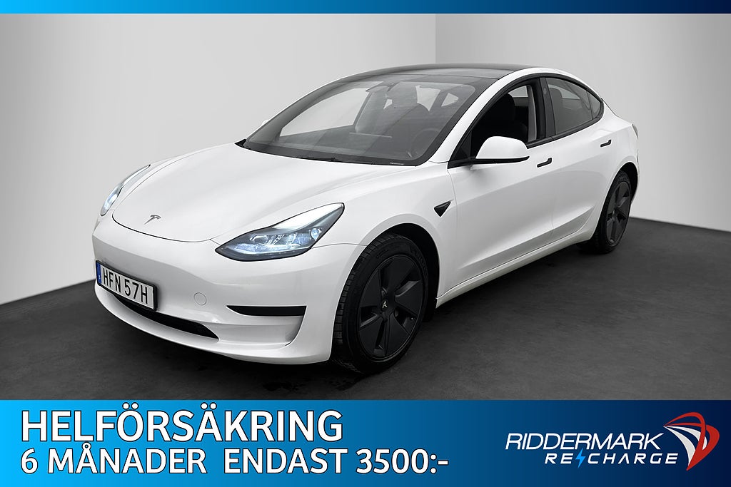 Tesla Model 3 Standard Range 283hk Autopilot Svensksåld MOMS