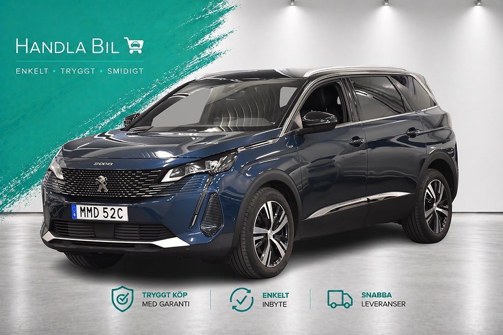 Peugeot 5008 1.2 GT Line 7-sits Navi B-kam Drag 1 ägare nyserv