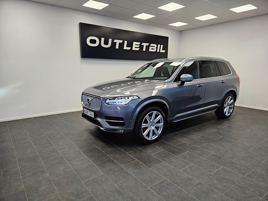 Volvo XC90 7 sits T6 320hk AWD Inscription Läder Navi Drag MOMS
