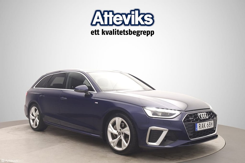 Audi A4 Avant 40 TFSI quattro 204hk q S-Tr S line/Navi/Drag