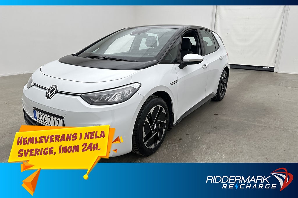 Volkswagen ID.3 Pro Performance Värmare Navi CarPlay MOMS