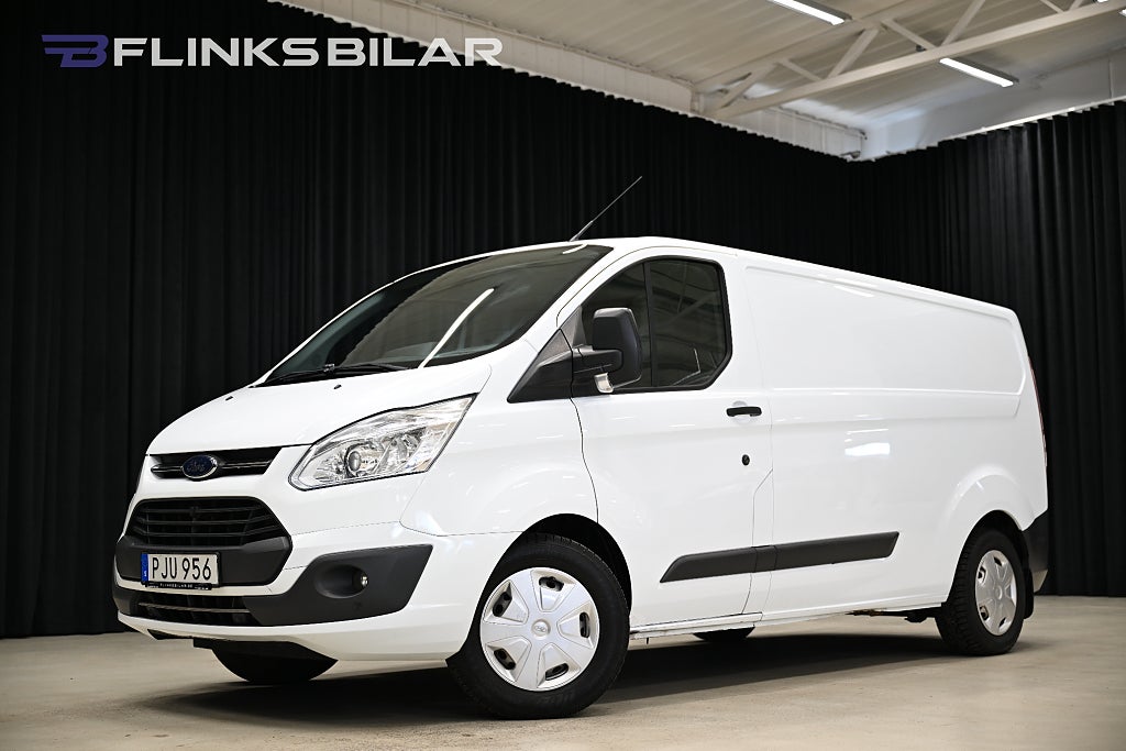 Ford transit Custom 130HK L2|Inredd|Dubbelgolv|Drag|Värmare|NyKamrem