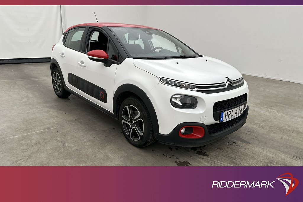 Citroën C3 1.2 VTi 82hk Shine Sensorer Farthållare Välservad