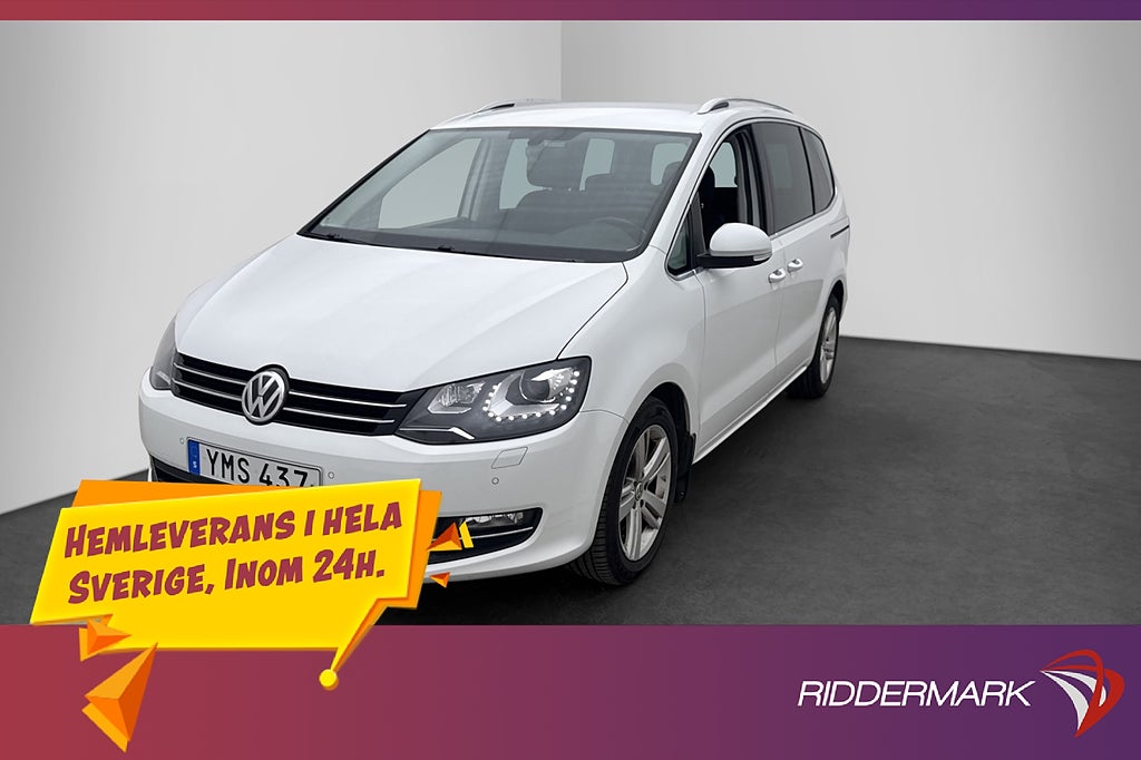 Volkswagen Sharan TDI 4M 184hk 7-Sits Värmare El-Dörrar Drag